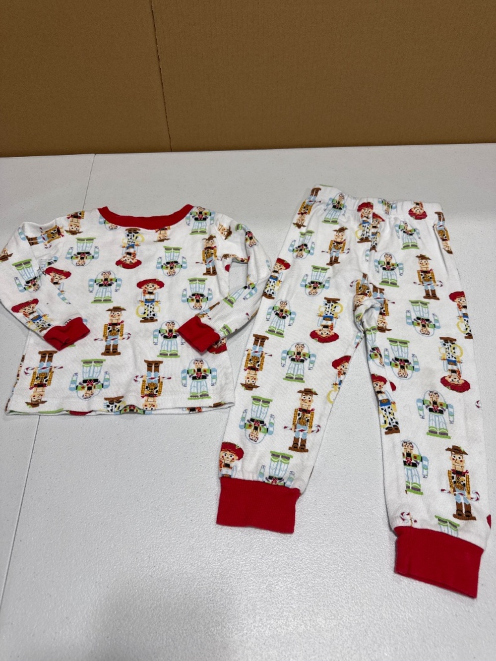 Disney Pixar Toy Story unisex toddler size 4T Snug Fit Pajamas nutcracker-style